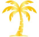 palm golden icon